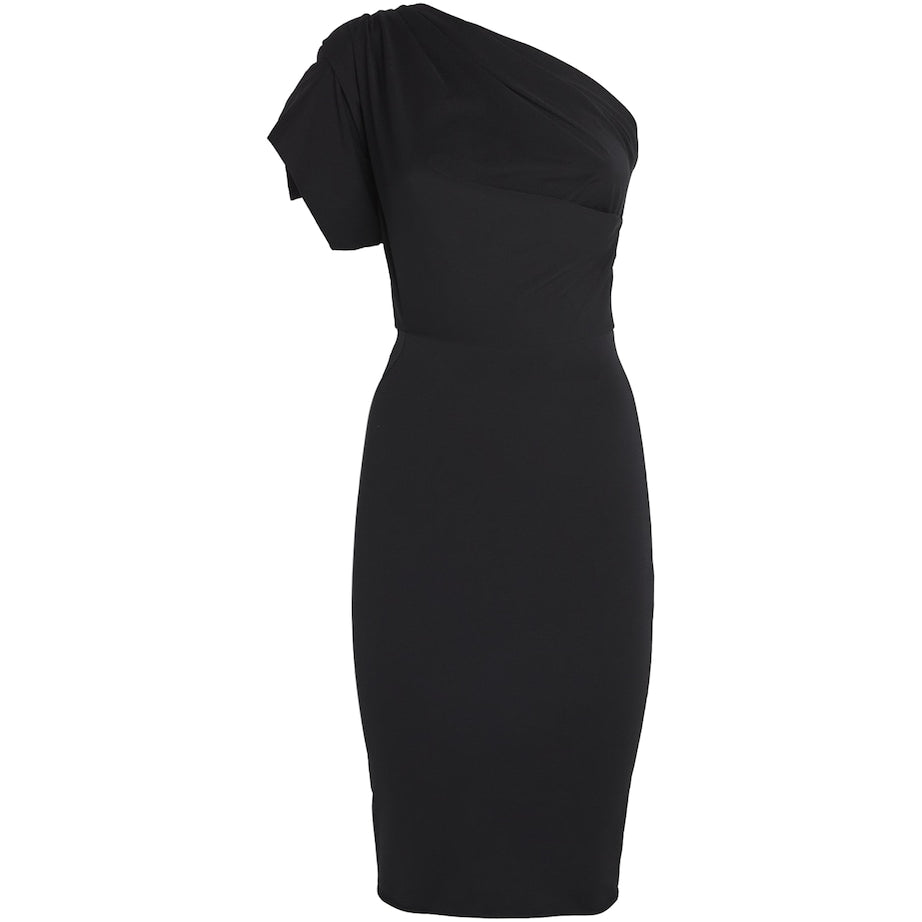 Rick Owens Twisted One-Shoulder Mini Dress