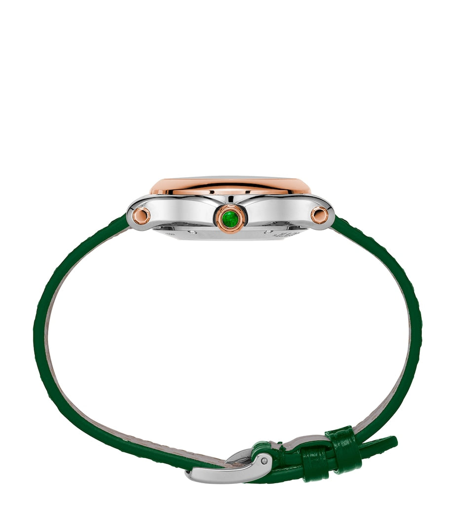 Rose Gold, Steel and Diamond Happy Sport Watch 30mm