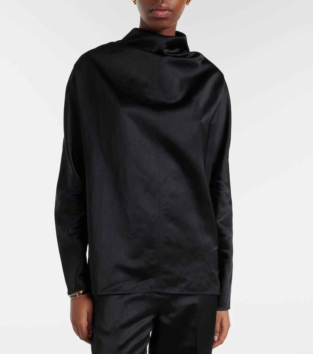 Toteme - Draped satin blouse