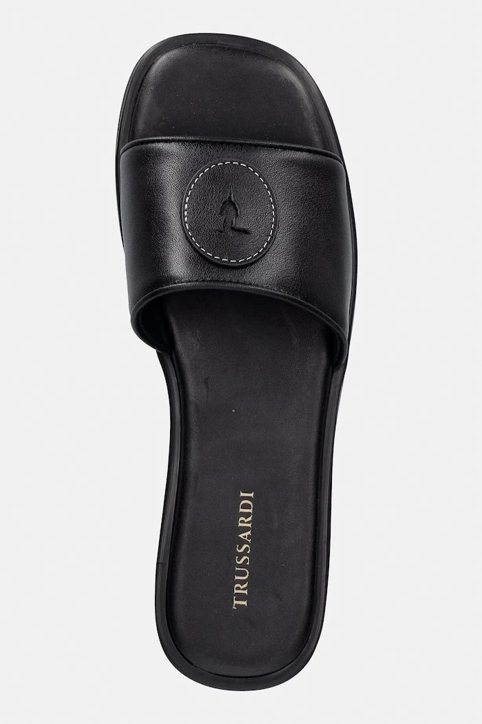 Trussardi чехли дамски от кожа