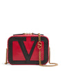 Valentino Garavani Red Leather Viva Superstar Belt Bag