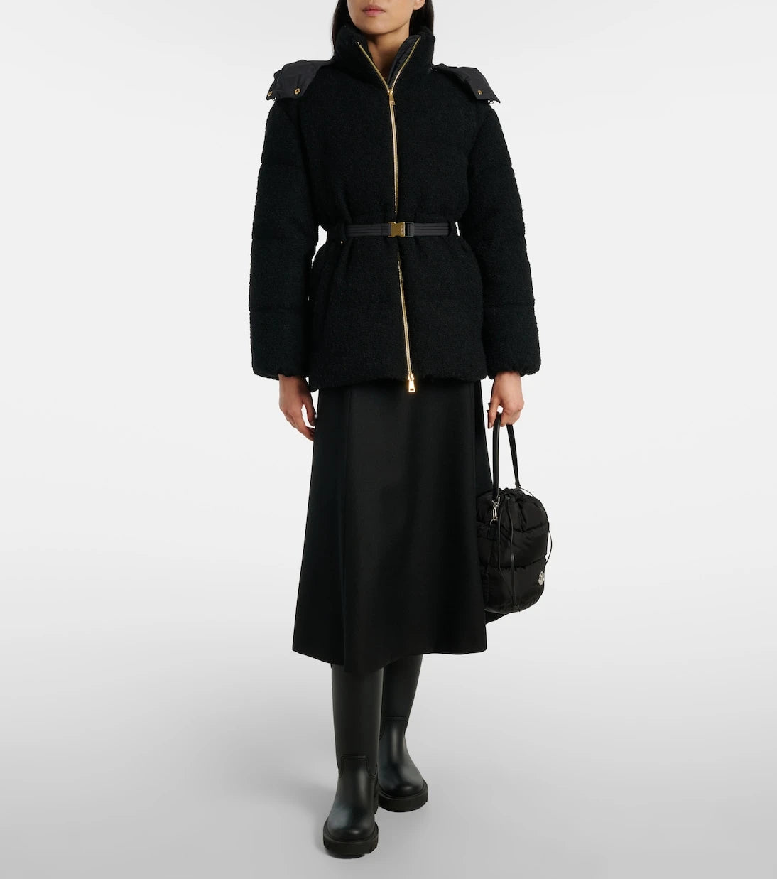 Moncler - Virgin wool midi skirt