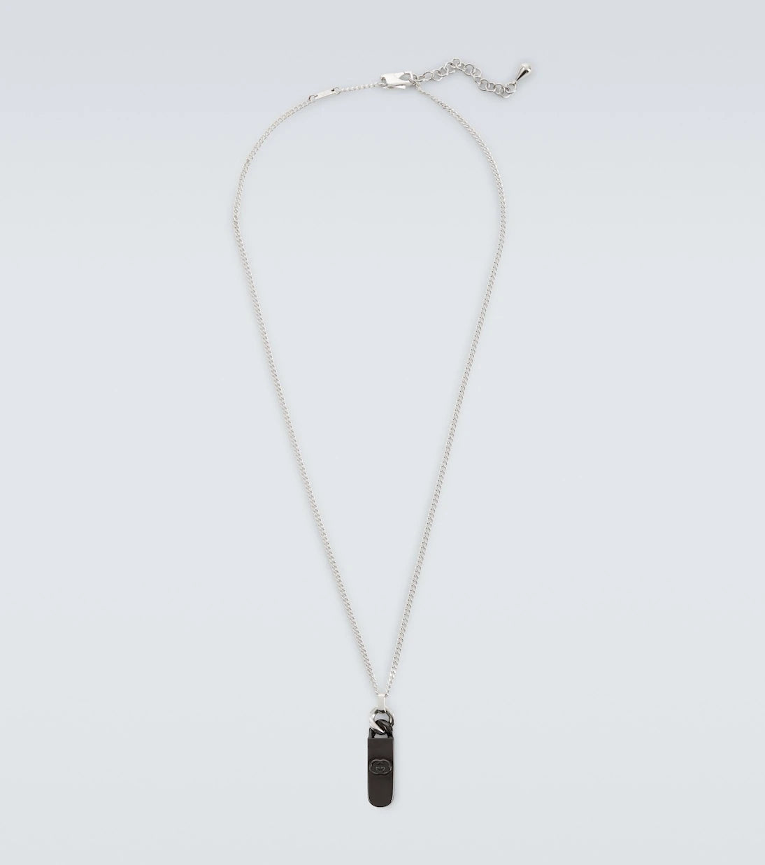 Gucci - Interlocking G sterling silver pendant necklace