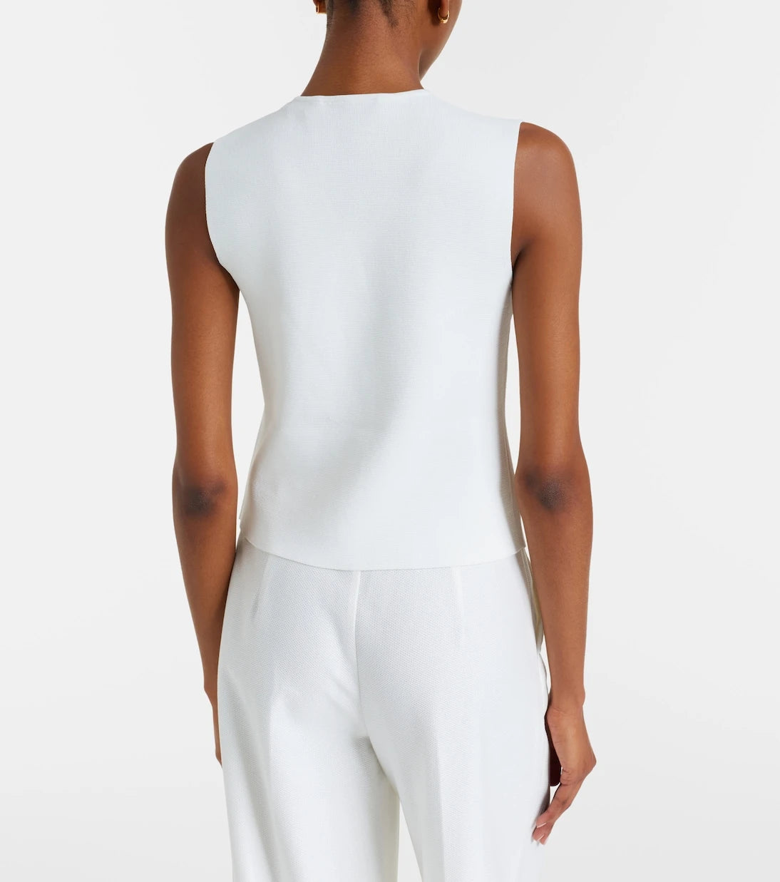 Max Mara - Knitted crêpe vest