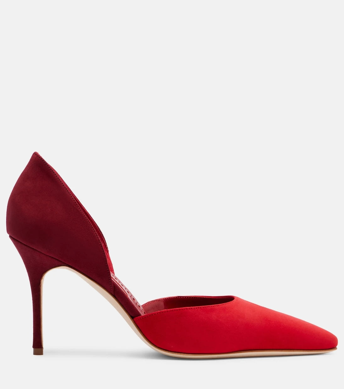 Manolo Blahnik - حذاء تايلربينو 90 بكعب عالٍ من الشمواه