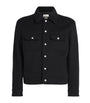 FRAME Black Wool-Blend Trucker Jacket