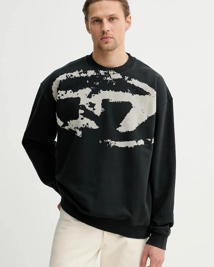 Pamuklu sweatshirt Diesel S-BOXT-N5