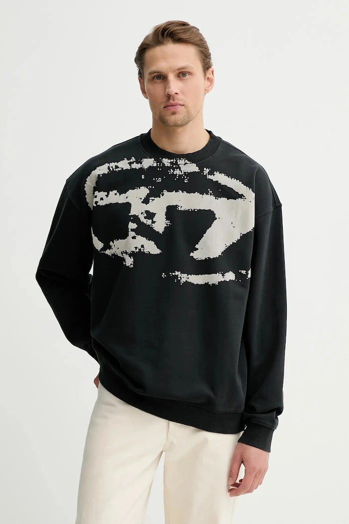 Pamuklu sweatshirt Diesel S-BOXT-N5