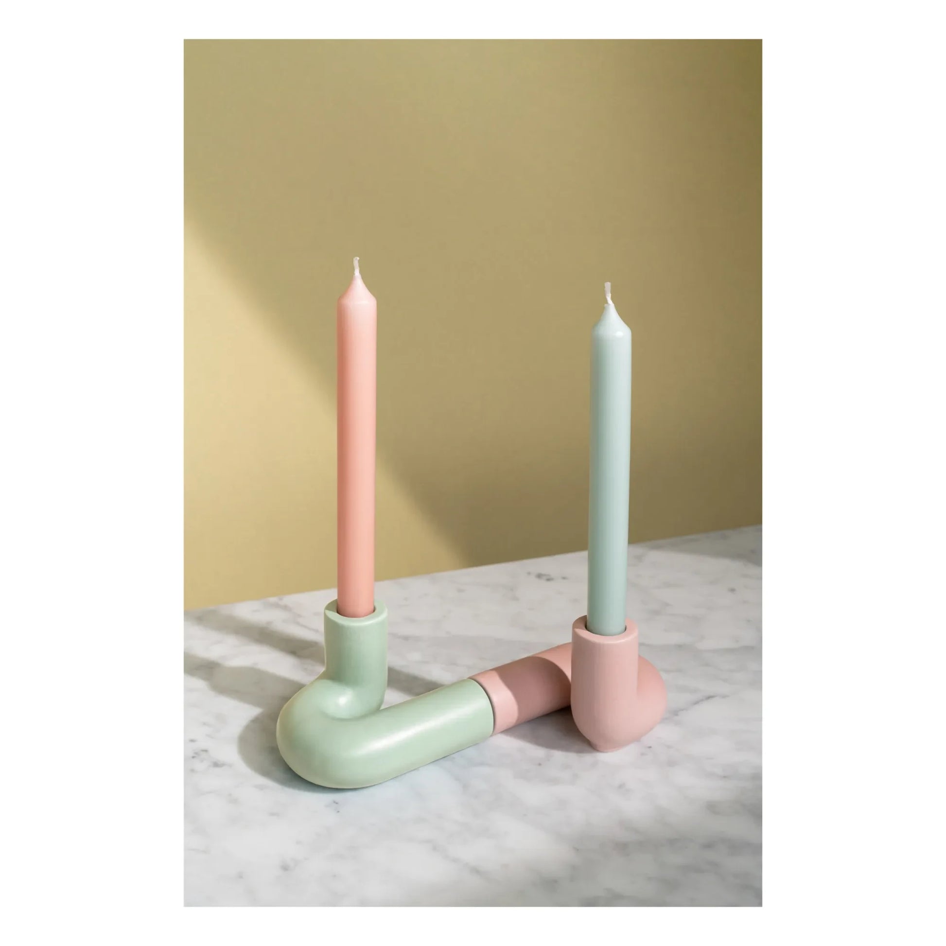 Octaevo - Templo Candle Holder | Mint Green