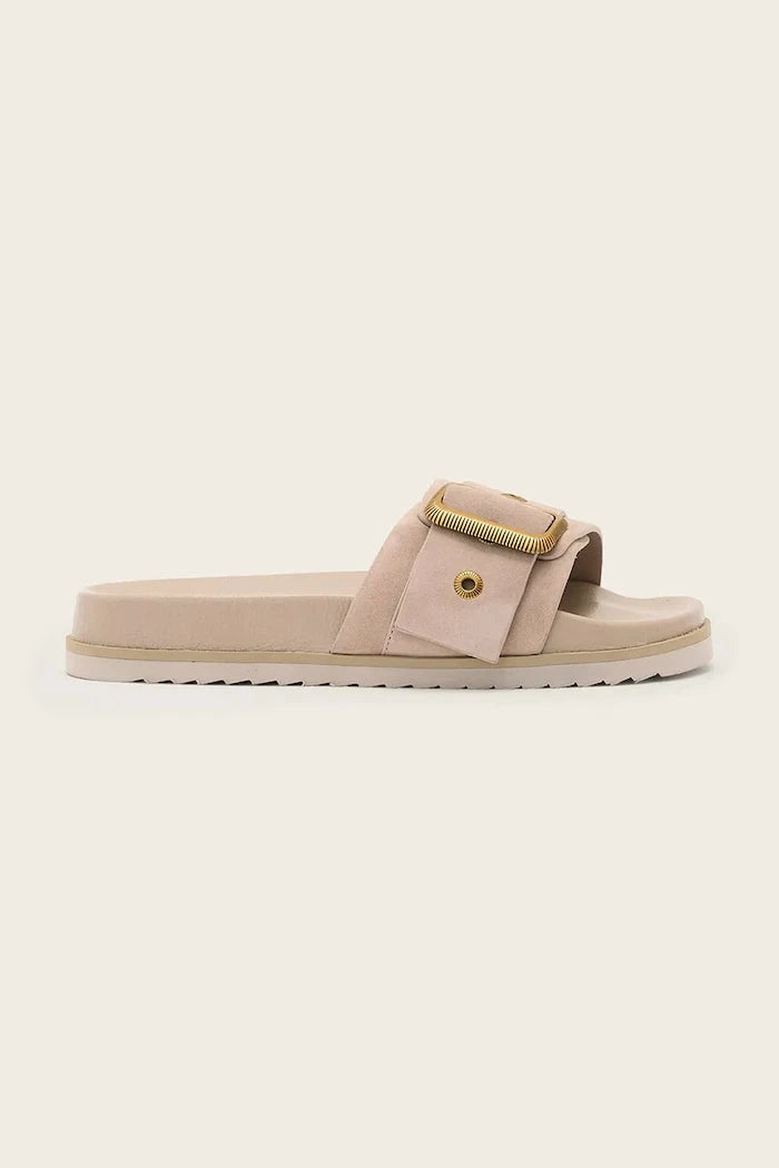 Велурени чехли AllSaints Ellie Western Sandal
