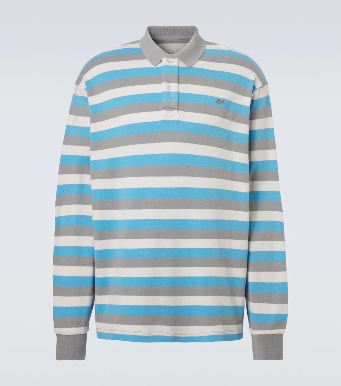 ERL - Striped cotton polo shirt