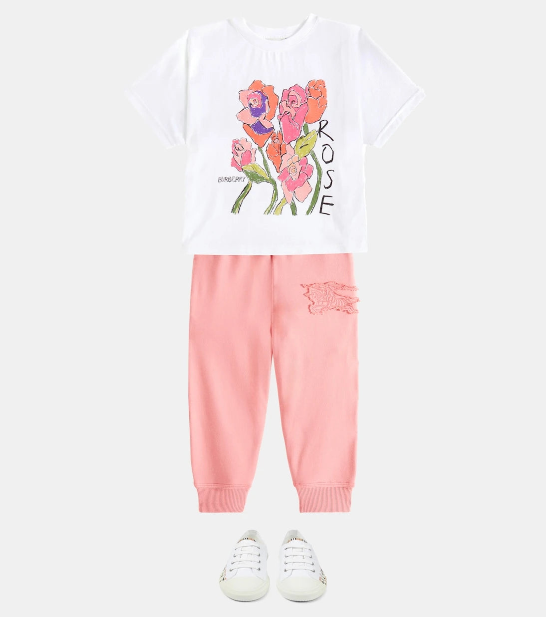 Burberry Kids - Printed cotton jersey T-shirt