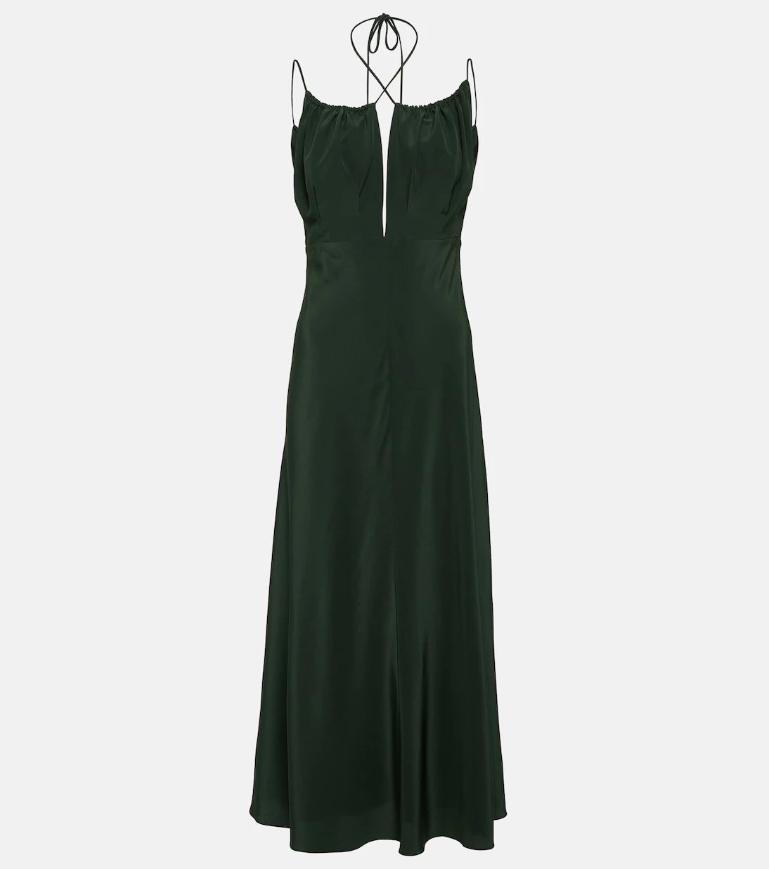 Toteme - Silk crêpe de chine midi dress