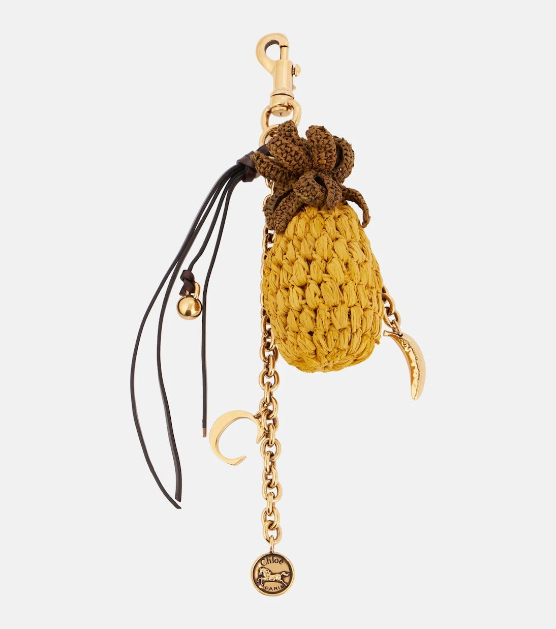 Chloé - Raffia-trimmed bag charm