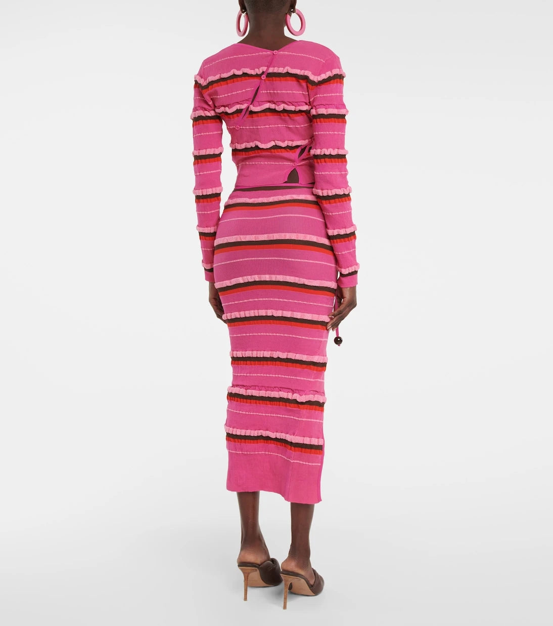 Jacquemus - La Jupe Maille Concha midi skirt