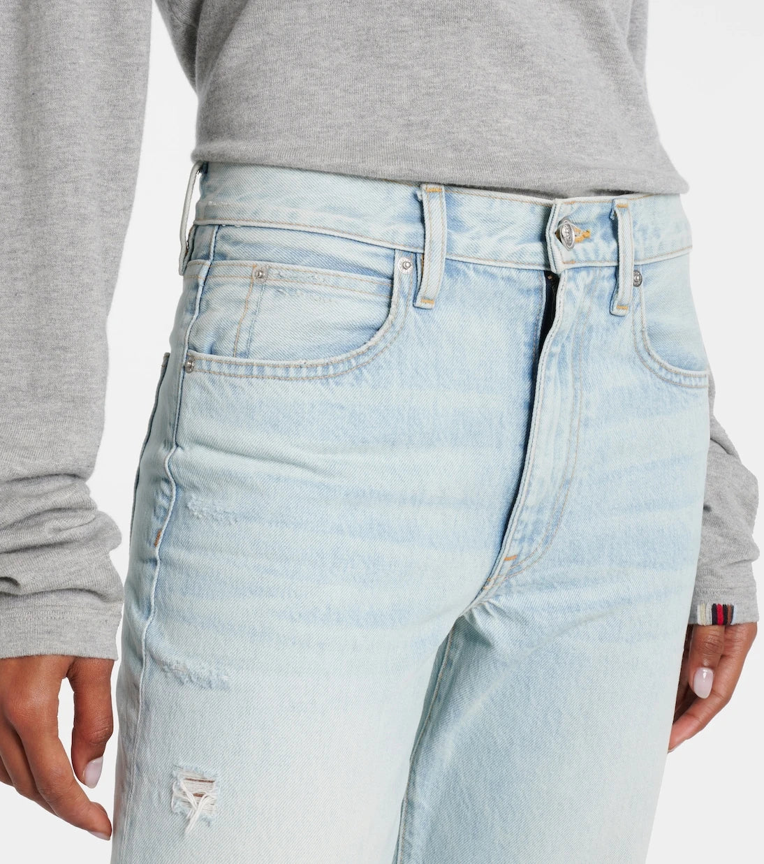 Slvrlake - London high-rise straight jeans