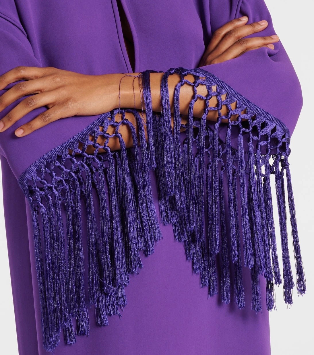 Valentino - Cady Couture fringed minidress