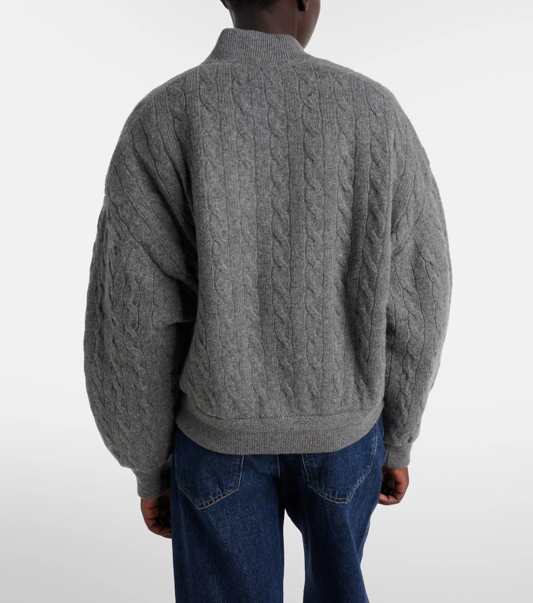 Polo Ralph Lauren - Cable-knit wool and cashmere bomber jacket