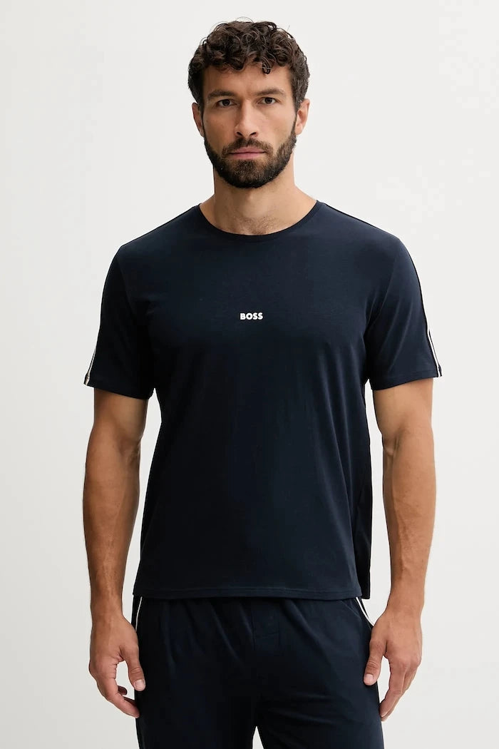 BOSS Erkek Ev Tişörtü Pamuk Elastanlı Unique T-Shirt