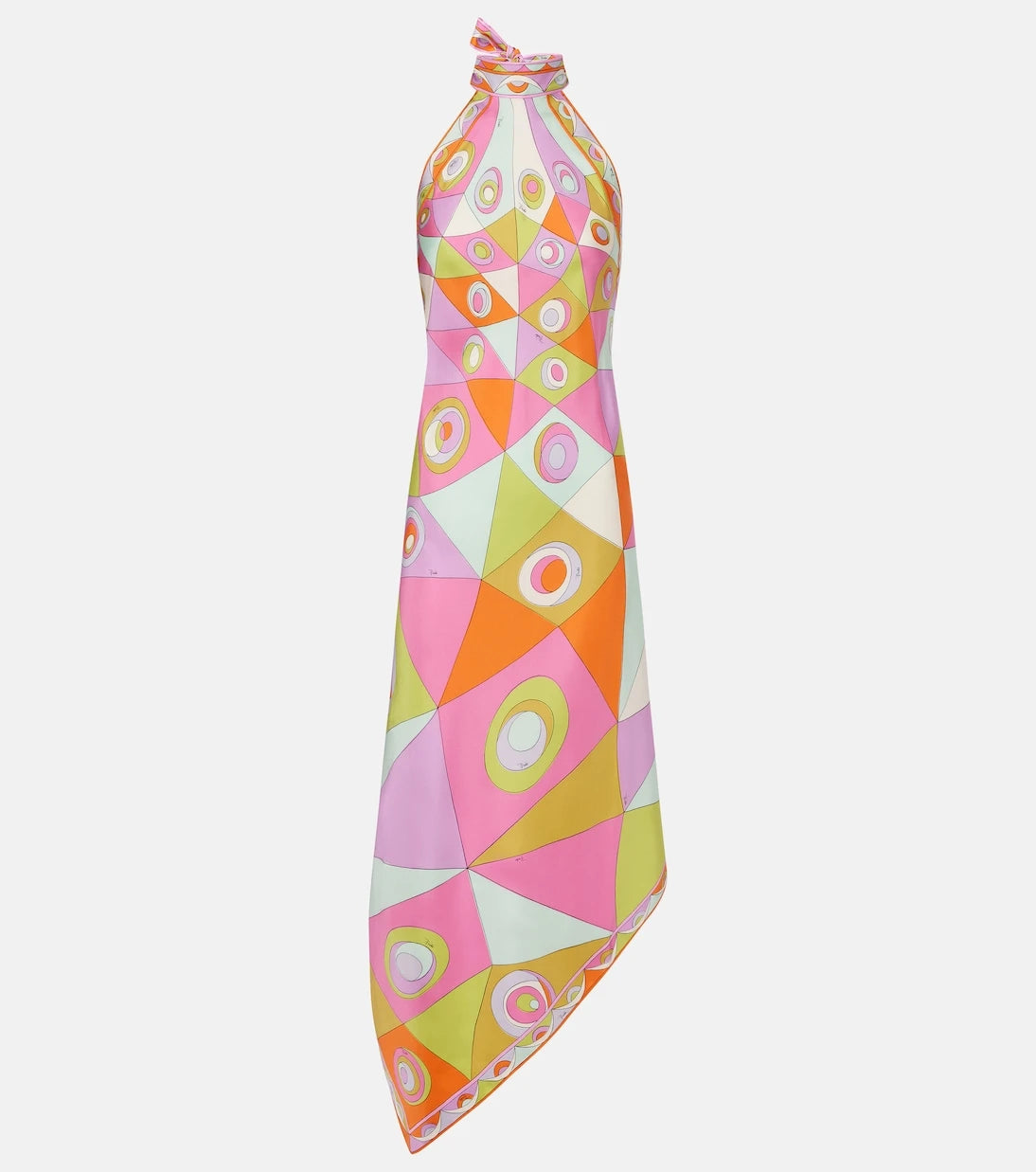 Pucci - Orchidee silk twill midi dress