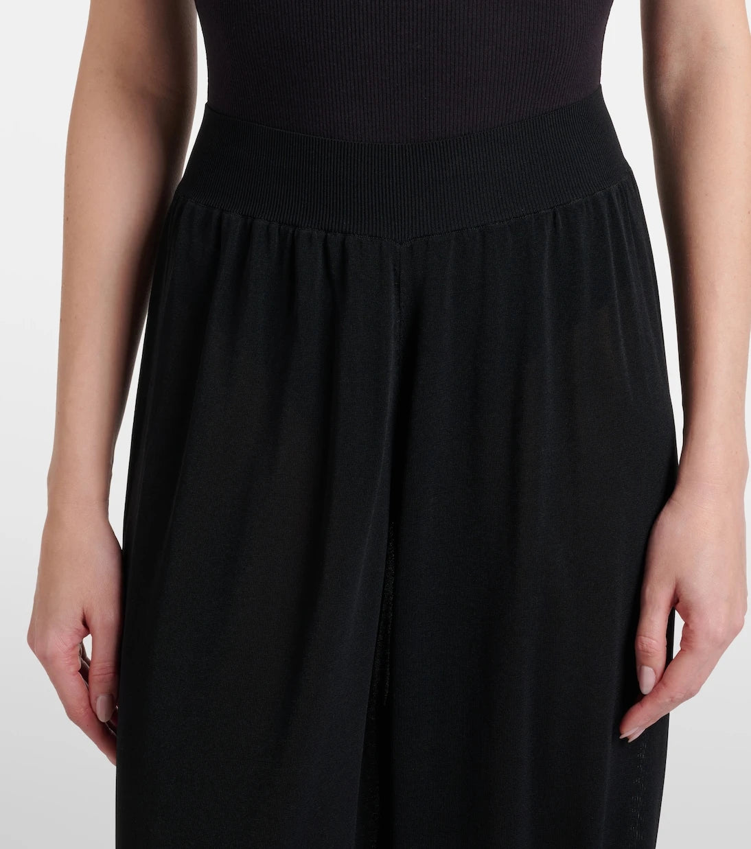 Alaïa - High-rise wide-leg pants