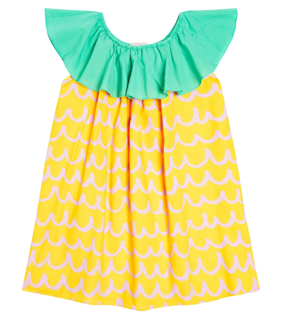 Stella McCartney Kids - فستان أناناس قطني