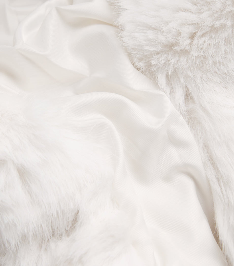 Beige Faux Fur Jacket