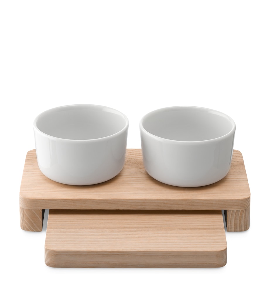 Porcelain Collective Serving Bowls and Tray Set