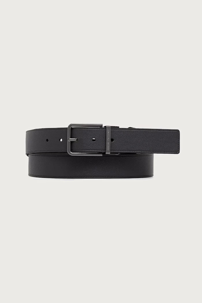 Armani Exchange çift taraflı erkek suni deri kemer