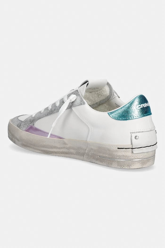 Crime London SK8 DELUXE kadın deri spor ayakkabı