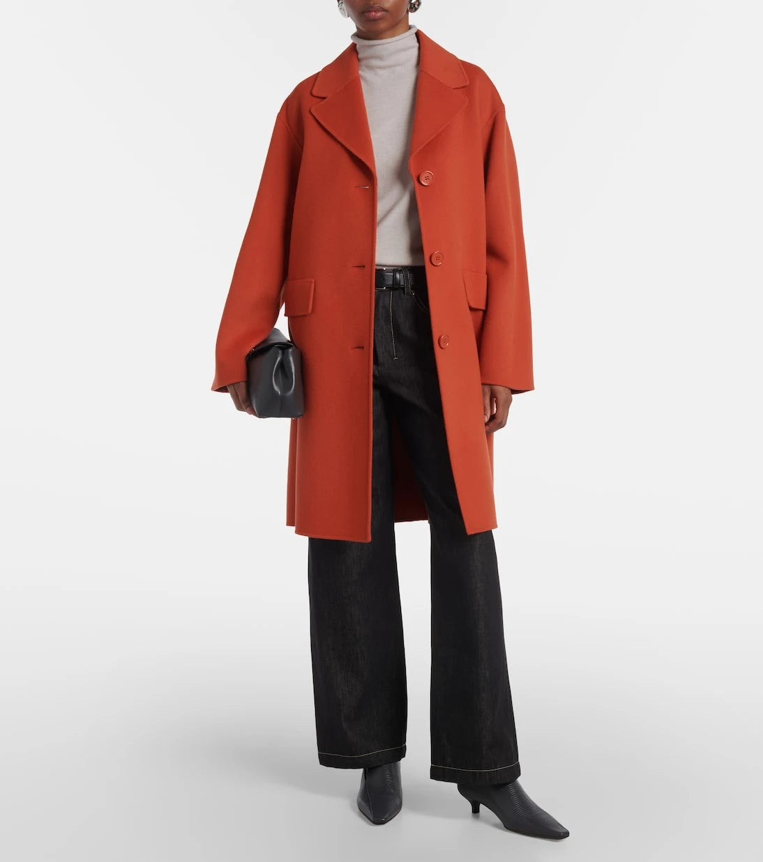 'S Max Mara - جينز بالكو بقصة مستقيمة وخصر مرتفع