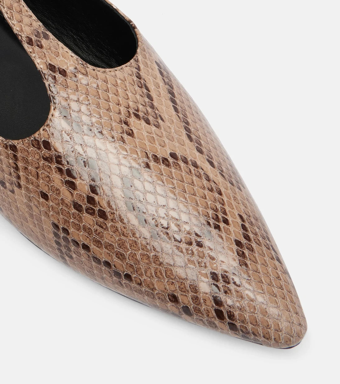 A.Emery - Ward snake-effect leather Mary Jane flats