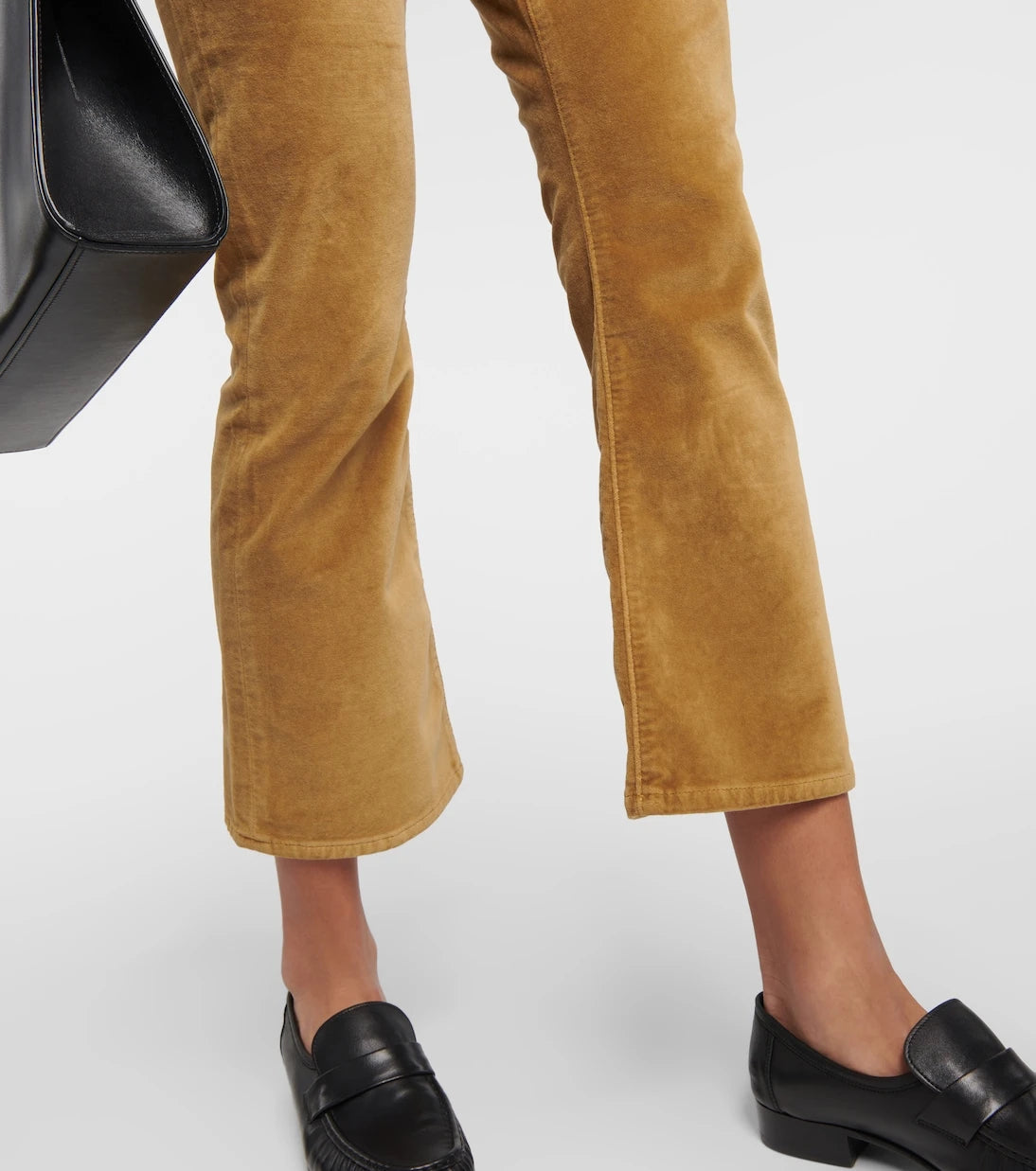 Frame - Le Crop Mini Boot Velveteen bootcut jeans