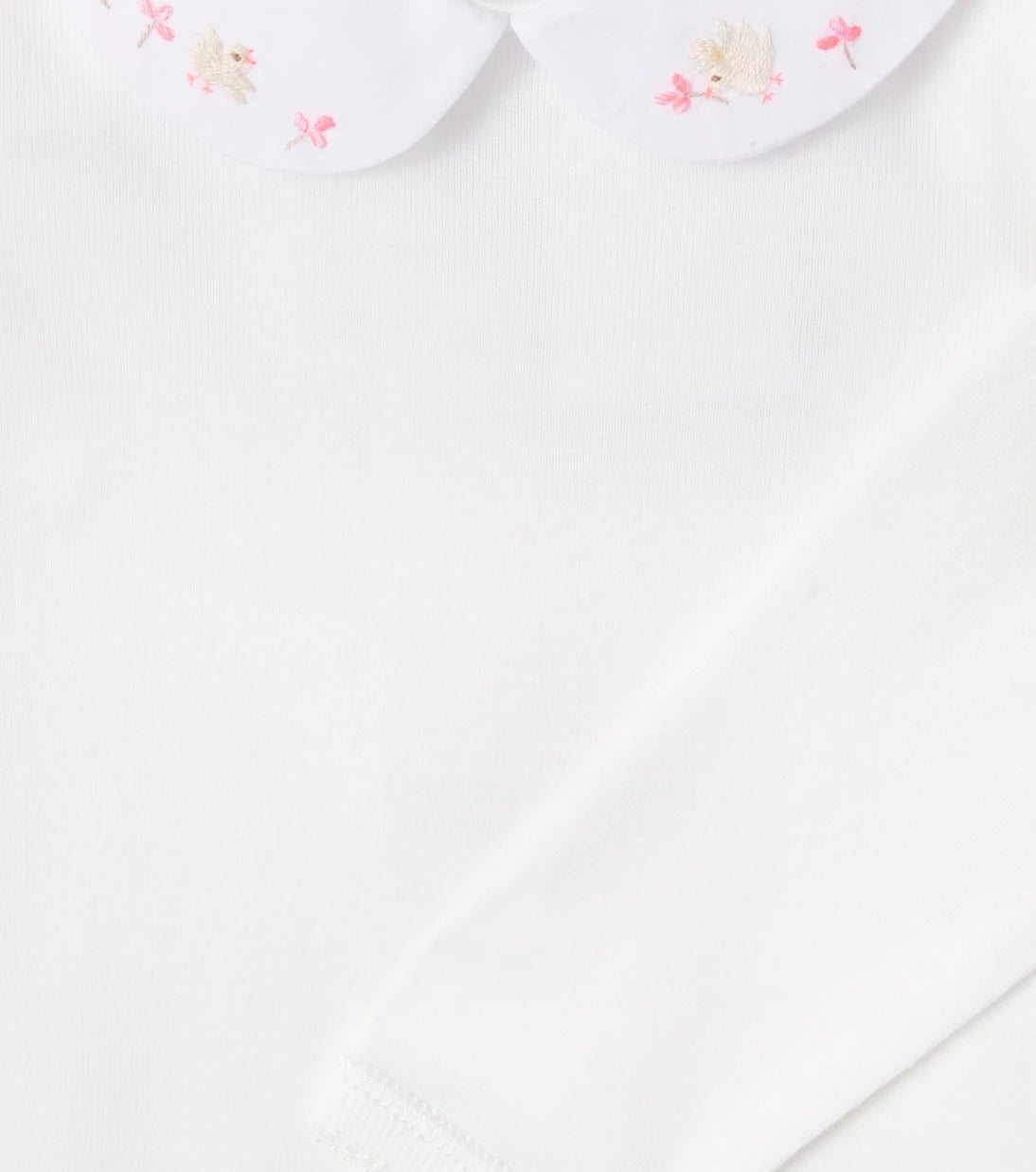 Bonpoint - Baby Cygne embroidered cotton bodysuit