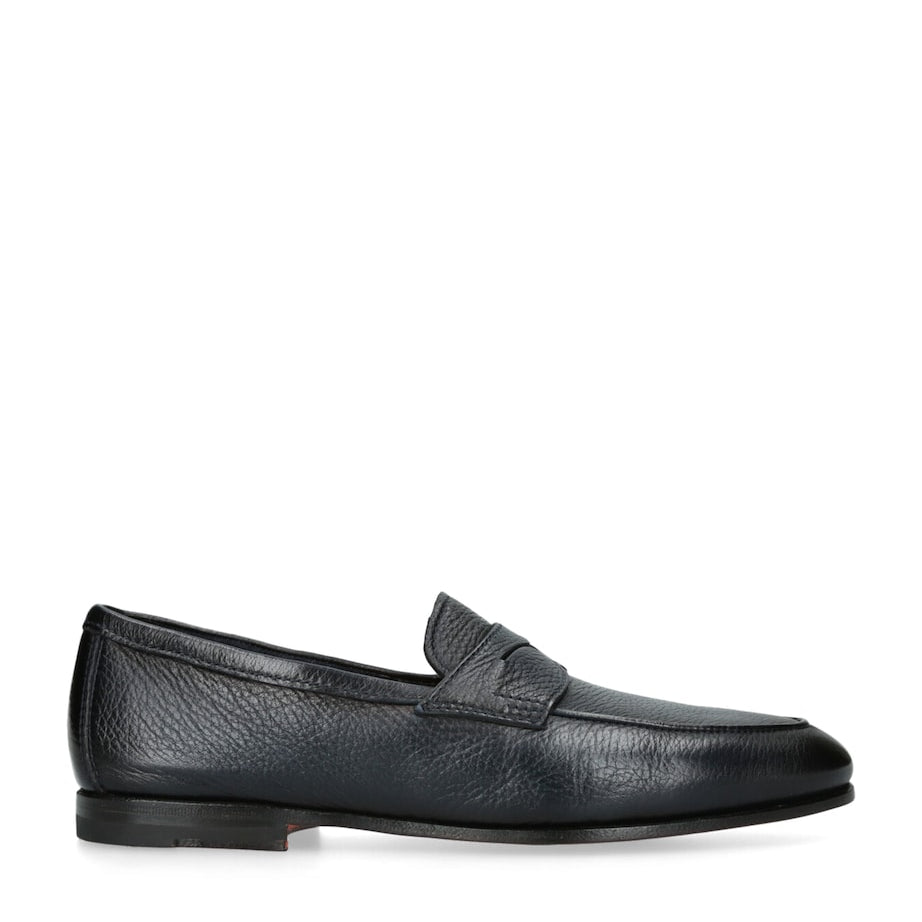 Grained Leather Carlo Loafers