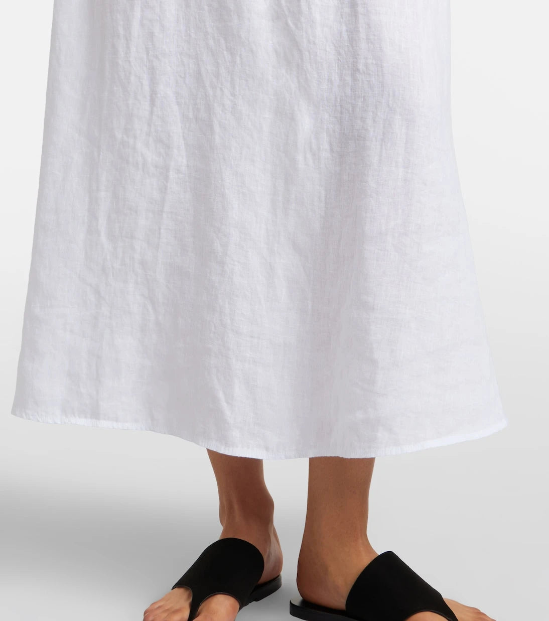 Velvet - Virginia linen midi skirt