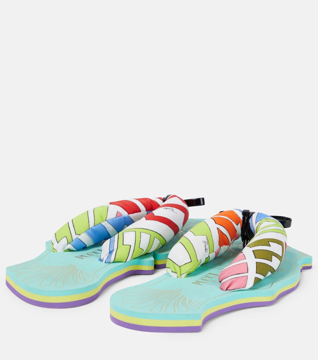Pucci - Fish-shaped flat thong sandals