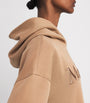Max Mara Beige Cotton-Blend Logo Hoodie