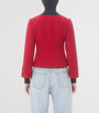 Valentino Red Virgin Wool-Blend Bow Blazer