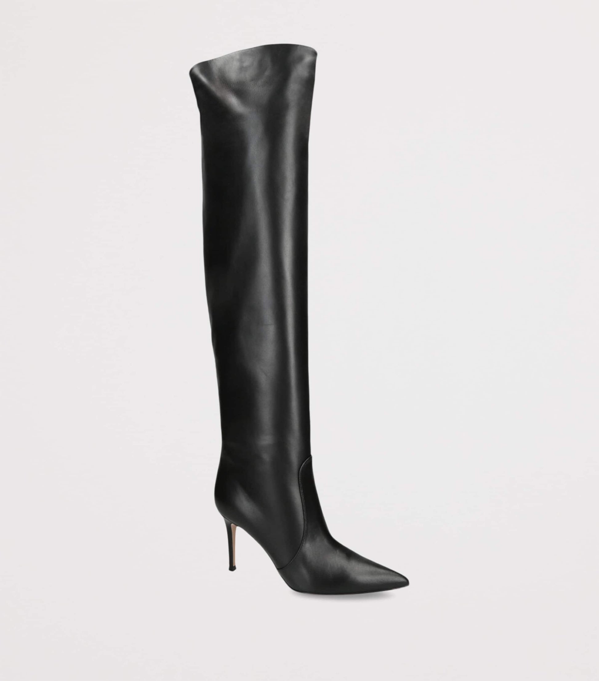 Leather Hansen Knee-High Boots BLACK