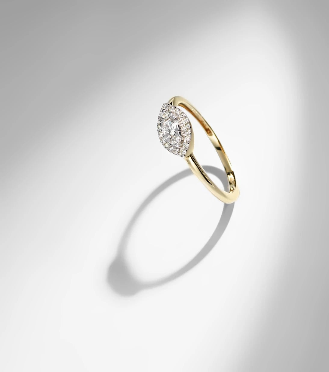 Stone and Strand - Muse 10kt gold ring with diamonds