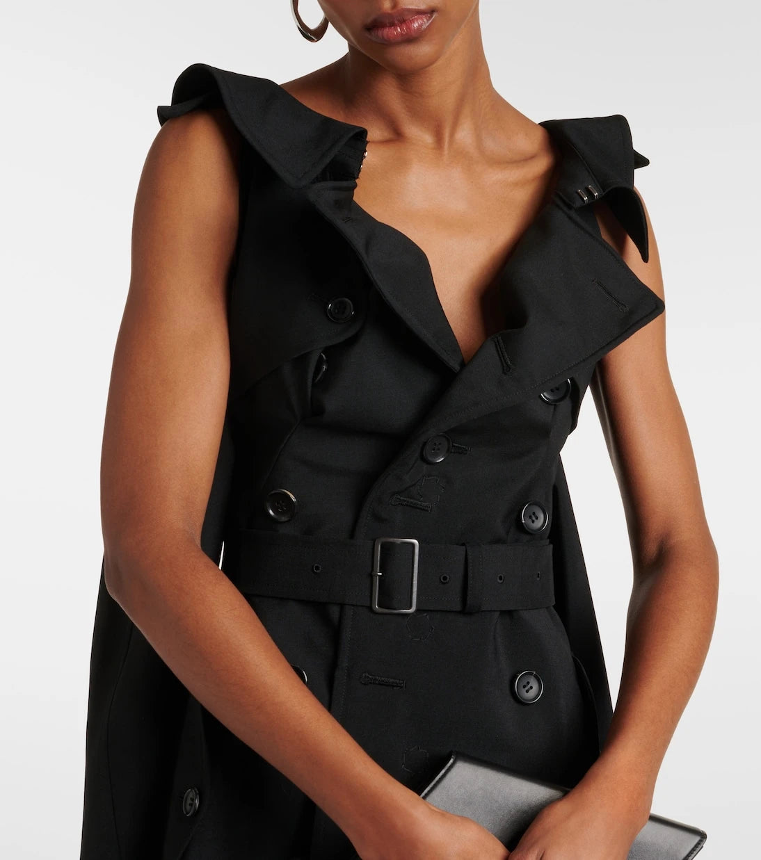 Junya Watanabe - Cutout wool and mohair midi dress