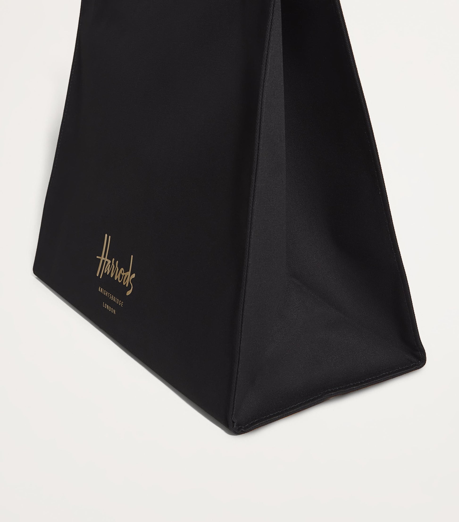 Black Large Cotton Logo Tote Bag