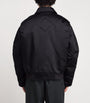 Black Down Seguin Aviator Bomber Jacket