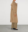 Burberry Beige Cashmere Long Kensington Heritage Trench Coat