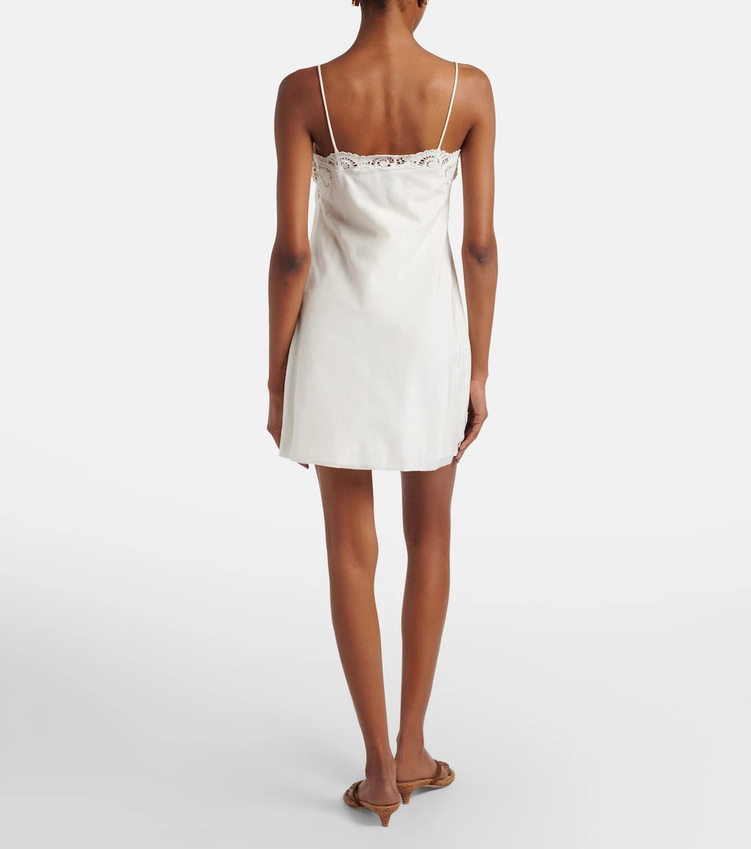 Posse - Darya embroidered cotton and silk minidress