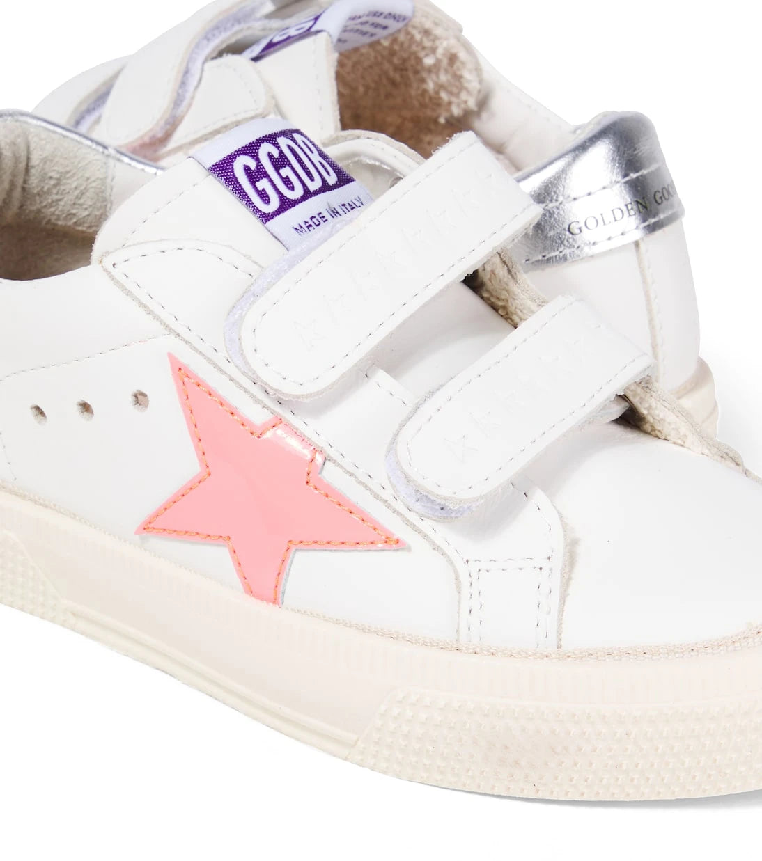 Golden Goose Kids - May School leather sneakers