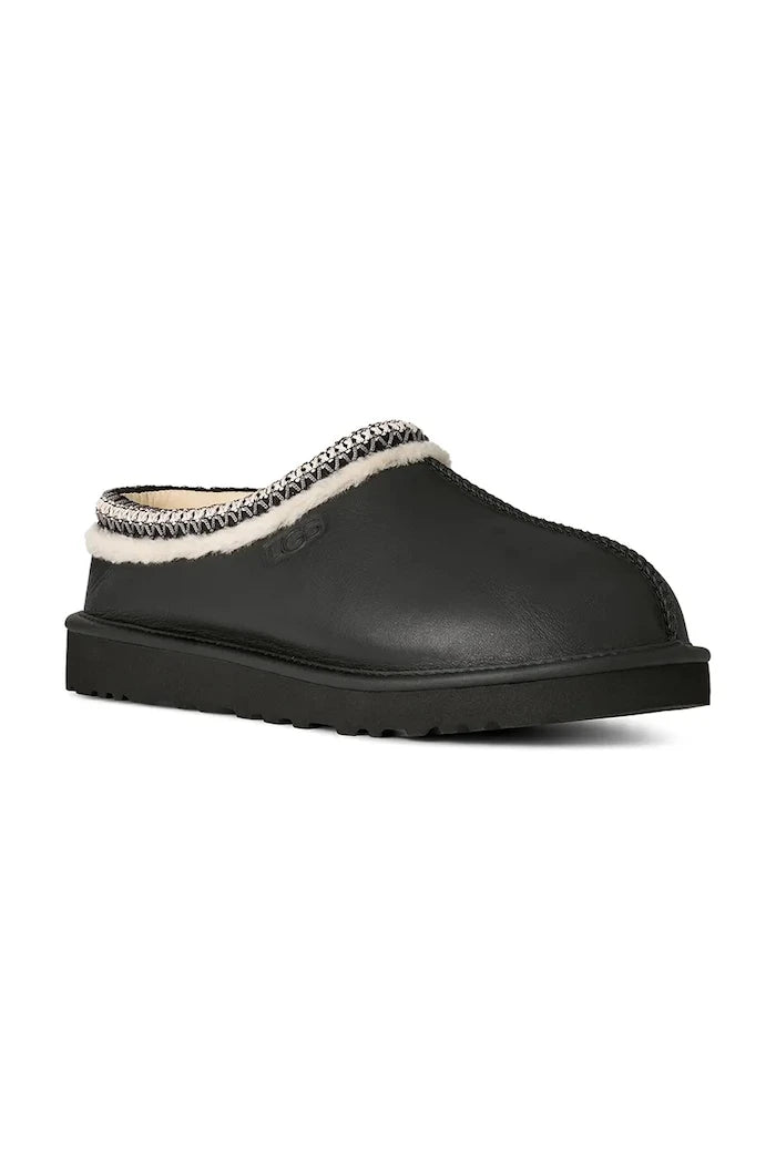 UGG Tasman Noir Deri Terlik
