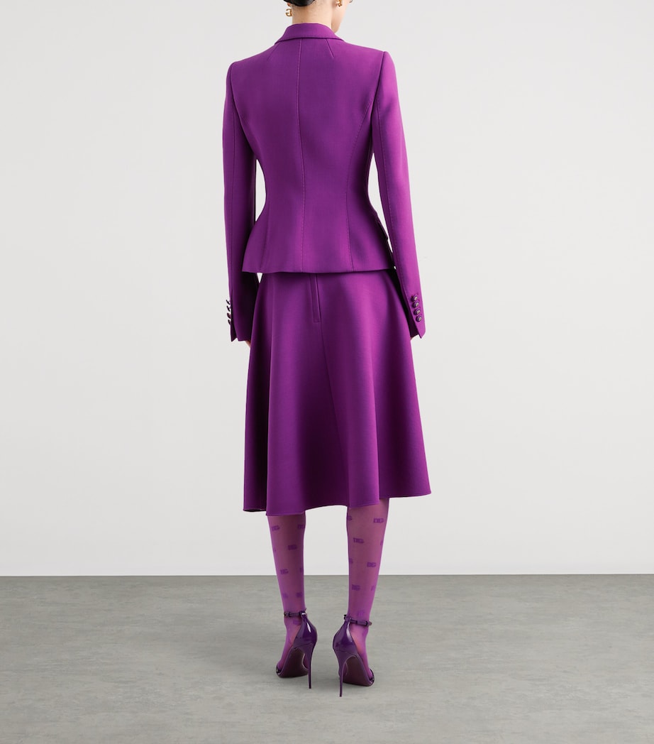 Dolce & Gabbana Multi Virgin Wool Double Crêpe Blazer