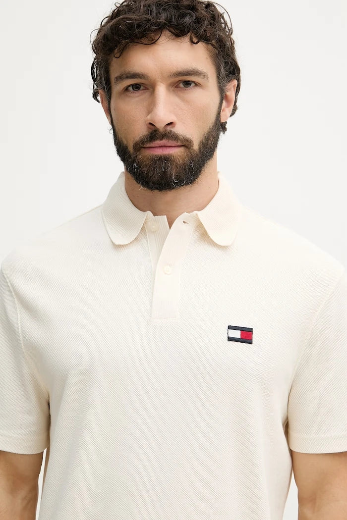 Tommy Hilfiger тениска с яка мъжка от памук
